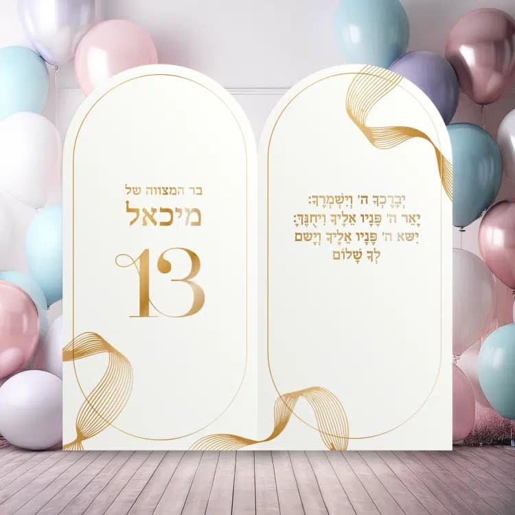 Bar mitzvah backdrop